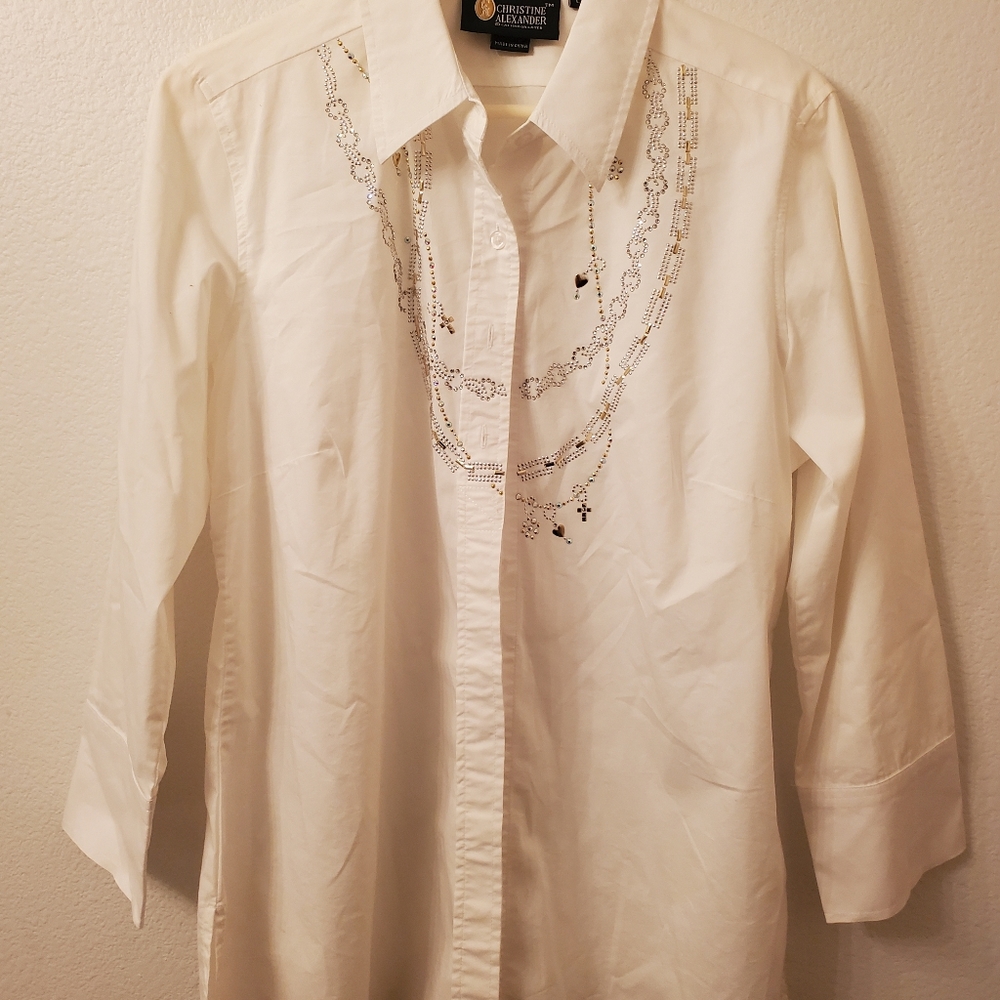Christine Alexander button down shirt